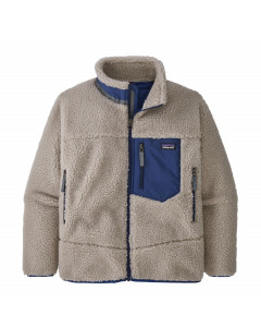 Patagonia kid's retro-x jacket natural superior blue