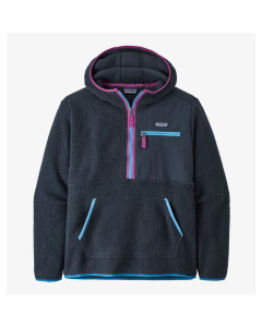 Patagonia m's retro pile fleece pullover pitch blue