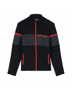 Spyder speed full zip fleece jacket black volcano 2023