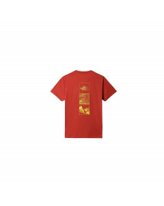 The north face foundation graphic tee s/s tandoori spice red