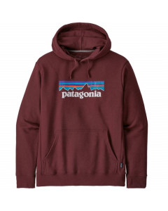 Patagonia p-6 logo uprisal hoody dark ruby felpa