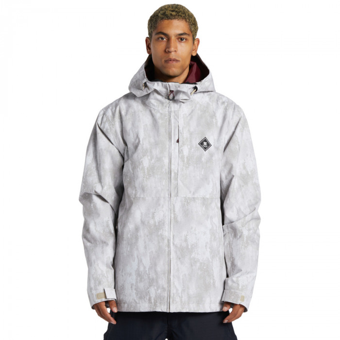 Dc shoes giacca snowboard basis print jacket sand stone 10k 2024 - SnowStore
