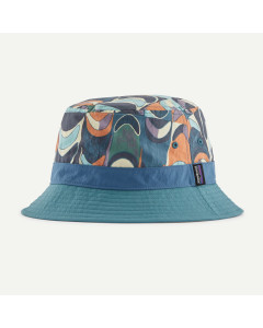 Patagonia wavefarer bucket hat Swallowtail Geo: Still Blue cappello