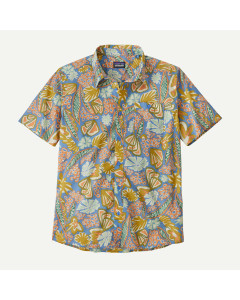 Patagonia m's go to shirt Flourish: Abundant Blue camicia