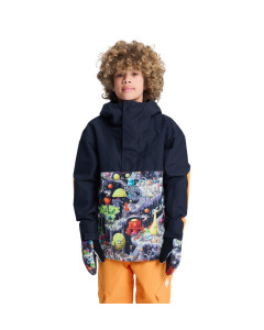 Dc shoes dc-43 youth anorak jacket outer world black 10k giacca snowboard ragazzo 2026