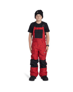 Dc shoes roadblock youth bib stacked barbados cherry 2025 pantalone ragazzo snowboard