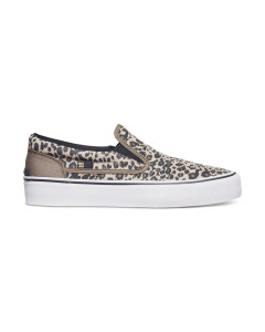 Dc shoes w trase slip-on sp leopard print scarpe donna fw 2017