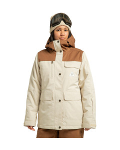 Dc shoes wmns liberate jacket oatmeal 15k giacca snowboard donna 2026