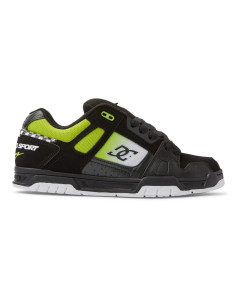 Dc shoes stag se black green white scarpe skate