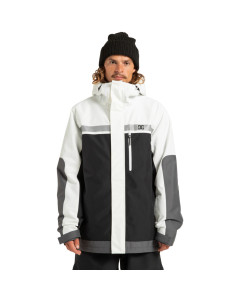 Dc shoes defiant jacket white black 10k giacca snowboard 2026