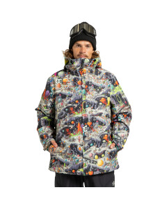 Dc shoes basis print 10k jacket outer world black giacca snowboard 2026