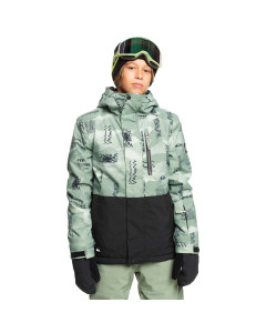 Quiksilver youth mission printed block jacket shadow checks 10k 2025 giacca ragazzo