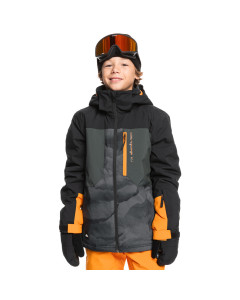 Quiksilver youth silvertip jacket true black 10k 2025 giacca ragazzo