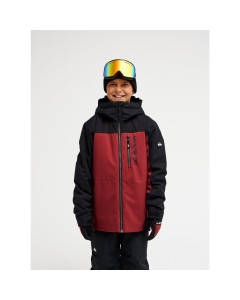 Quiksilver sycamore youth 10k jacket oxblood red giacca snowboard ragazzo 2027