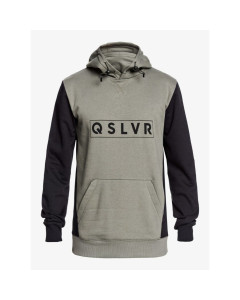 Quiksilver big logo tech hoodie agave green dryflight 2020