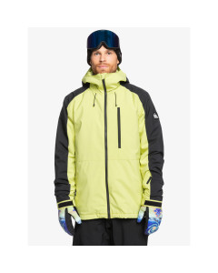 Quiksilver mission block jacket 10k celery green 2025 giacca snowboard