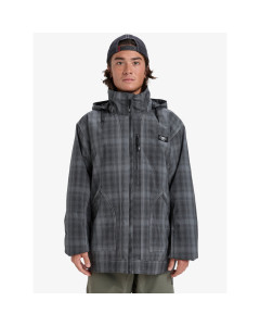 Quiksilver live wire jacket mercury check true black 10k giacca snowboard 2026