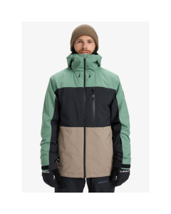 Quiksilver sycamore block jacket dark ivy 20k giacca snowboard 2026