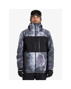 Quiksilver sycamore printed jacket thermostamp grayscale 20k giacca snowboard 2026