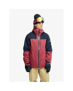 Quiksilver forever stretch 20k jacket oxblood red giacca tecnica snowboard 2027