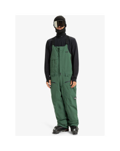 Quiksilver paramo 20k stretch bib trekking green 2026 pantaloni snowboard