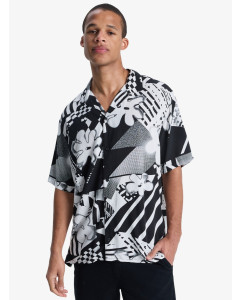 Quiksilver safe paradise ss shirt black momentum camicia