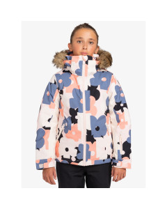 Roxy pie girl jacket pink salt prima giacca ragazza snowboard 2025
