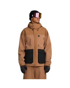 Volcom kleveland jacket terra brown giacca snowboard 15k 2026