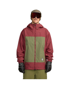 Volcom arthur 3l jacket burnt red giacca snowboard 2026