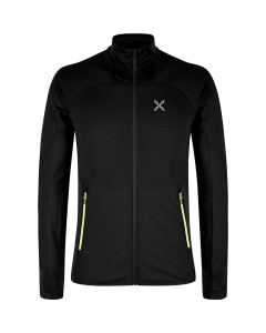 Montura rise maglia black sunny lime mid layer 