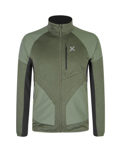 Montura thermal grid 2 maglia verde salvia pile felpa