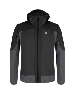 Montura dolomiti wind hooded jacket black antracite giacca antivento idrorepellente