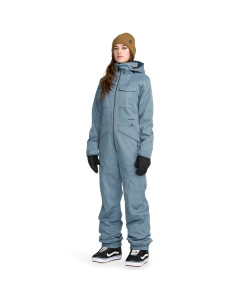 Volcom w's shiloh snow suit 15k jacket denim giacca snowboard donna 2026