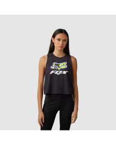 Fox racing donna canotta morphic crop tank black 2023