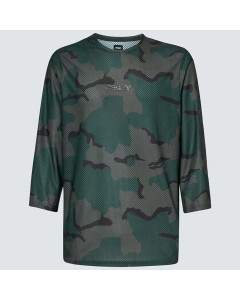 Oakley ride free ls jersey b1b camo hunter maglia 3/4