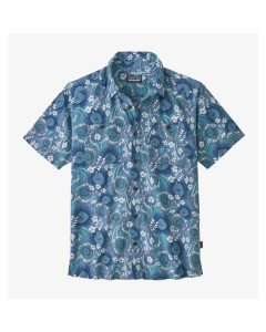 Patagonia m's back step shirt rincon hunt anacapa blue