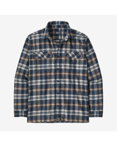 Patagonia l/s organic cotton midweight fjord flannel shirt fields new navy