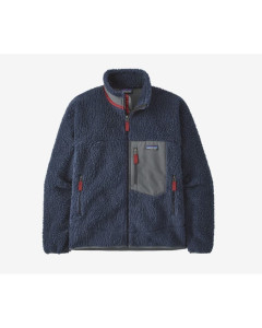 Patagonia m's classic retro-x fleece jacket new navy wax red
