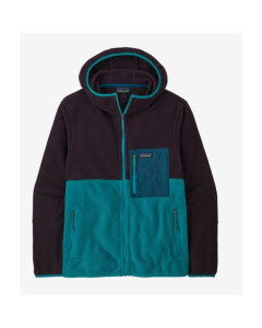 Patagonia m's microdini fleece hoody belay blue pile