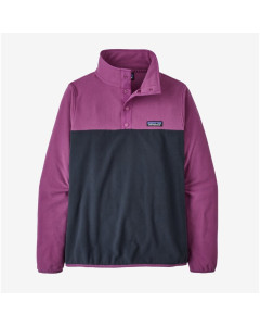 Patagonia w's micro D snap T pullover pitch blue