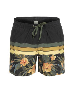 Quiksilver sport floral volley 15'' black 2023 beachshort costume da bagno