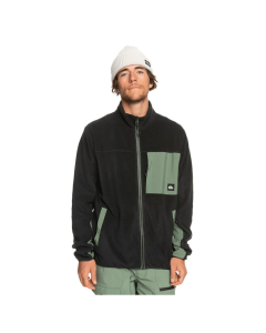 Quiksilver peak point fz fleece true black 2024 pile tecnico
