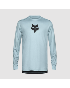 Fox racing ranger ls jersey fox head vintage wash blue maglia 2025