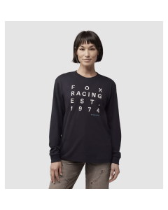Fox racing w est 1974 t-shirt maniche lunghe donna black 2025