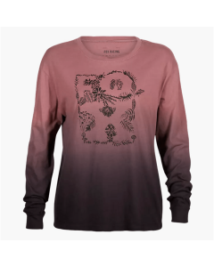 Fox racing w sensory dye ls tee t-shirt maniche lunghe donna cordovan 2025