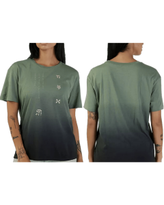 Fox racing w sensory dye ss tee green maglia donna 2025