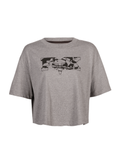 Fox racing w cienegaos crop tee heather graphite 2025 maglia donna