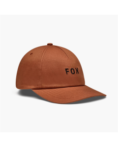Fox racing wordmark adjustable hat cognac 2025 cappellino