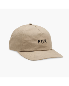 Fox racing wordmark adjustable hat cream 2025 cappellino