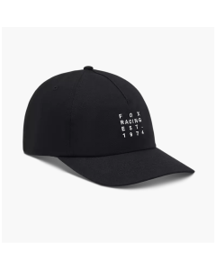 Fox racing explore adjustable est 1974 hat black 2025 cappellino